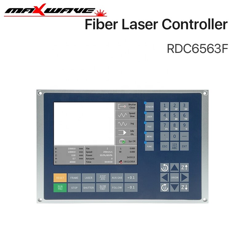 Panneau de panneau de commande du système de contrôle de la machine de découpe laser à fibre, Original Ruida RDC6563F BMpara