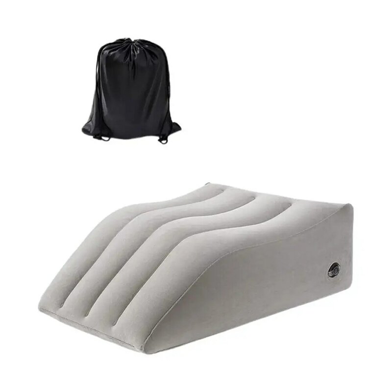 Подушка для ног из ПВХ, Мягкая надувная складная, для путешествий, офиса, дома