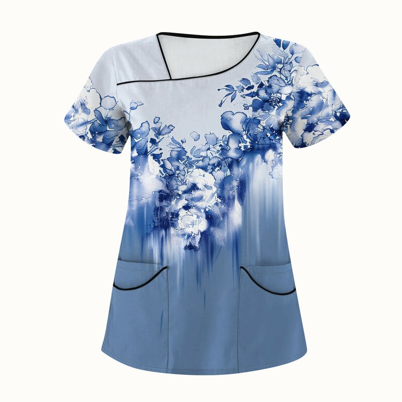 Одежда для работы с карманами для женщин футболки с рисунком для женщин новые поступления медицинская униформа одежда для женщин
