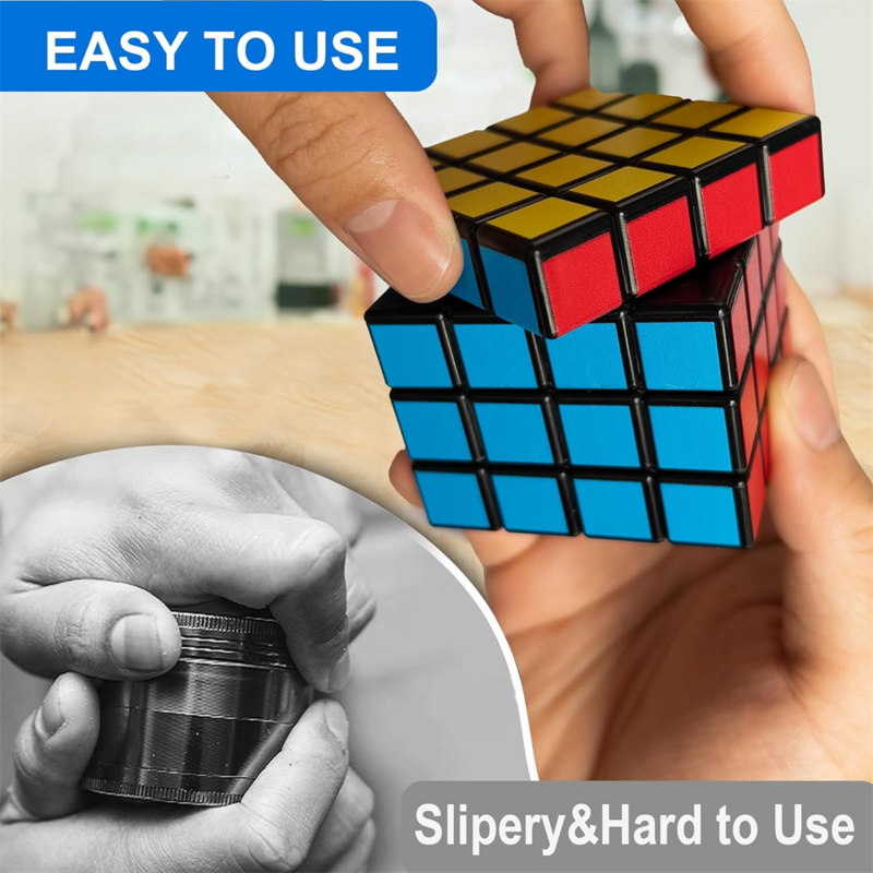 Ímã Magic Cube Quatro Camadas Moedor Multifuncional 1.8 Polegada Magic Cube Grinder Cigarro Shredder Spice Crusher