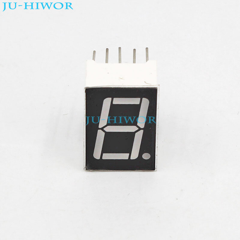 200pcs 10Pins 5161BS 5161AS 0.56 Inch 1 Digit Bit 7 Segment Red LED Display Share Common Anode Cathode Digital Display