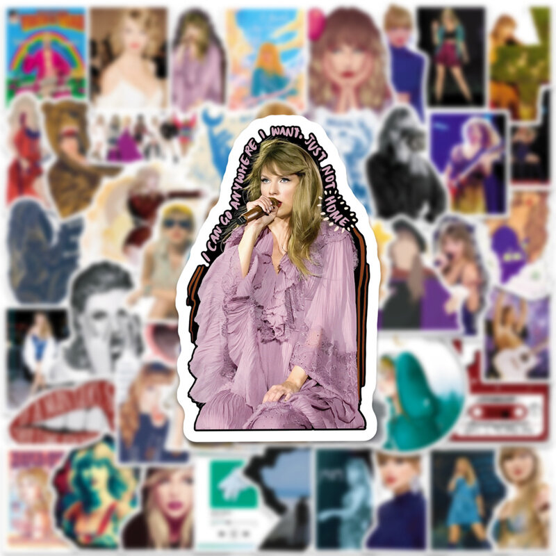 50 neue Album Taylor Doodle Aufkleber Notebook Skateboard wasserdichte dekorative Material Aufkleber, 50 neue Album Taylor Doodle Stick