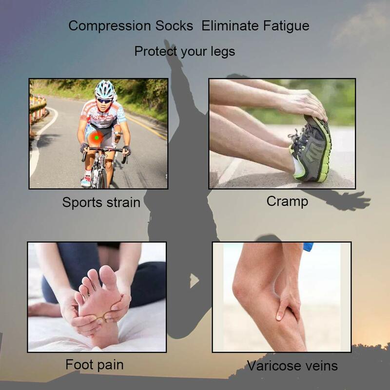 Compression Stocking Running Sports Socks Anti Fatigue Pain Relief Pregnant Edema Knee High Pregnant Edema Compression Socks