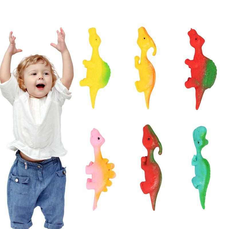 Colorful Finger Catapult Dinosaur Games Kids Birthday Baby Shower Party Favor Giveaway Christmas Carnival Party Favors