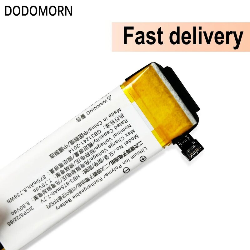 DODOMORN 100% nowy 875mAh HB3-875mah-7.7V wysokiej jakości bateria dla DJI OSMO Pocket 1 POCKET 2 Series 2 2 icp5/22/65 szybka dostawa
