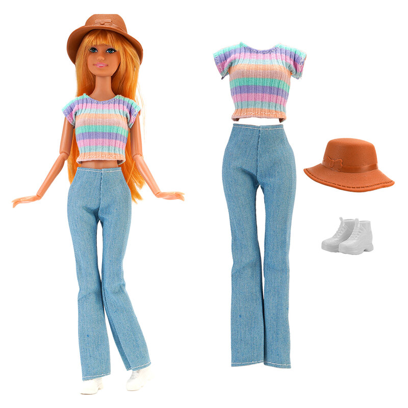 Nuovi vestiti per le scarpe della bambola di Barbie vestito per i vestiti della bambola di Ken accessori per bambole festa della casa delle bambole giocattoli fai da te per il regalo della ragazza JJ