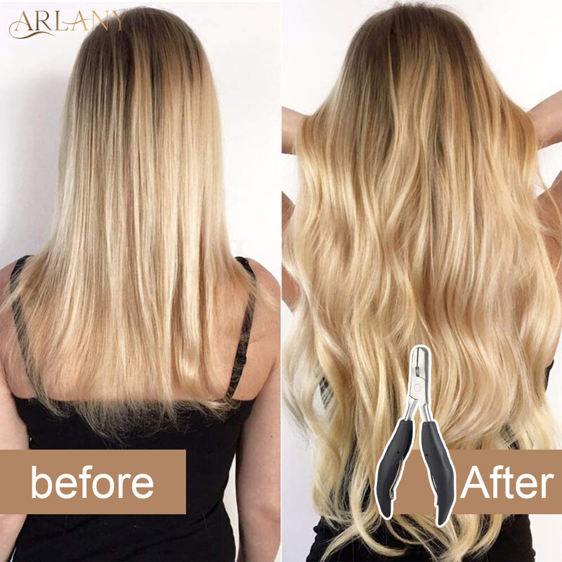 ARLANY-K-Tip Hair Extensions Alicate, aço inoxidável, queratina Bonding Remoção, Extensões pré-ligadas