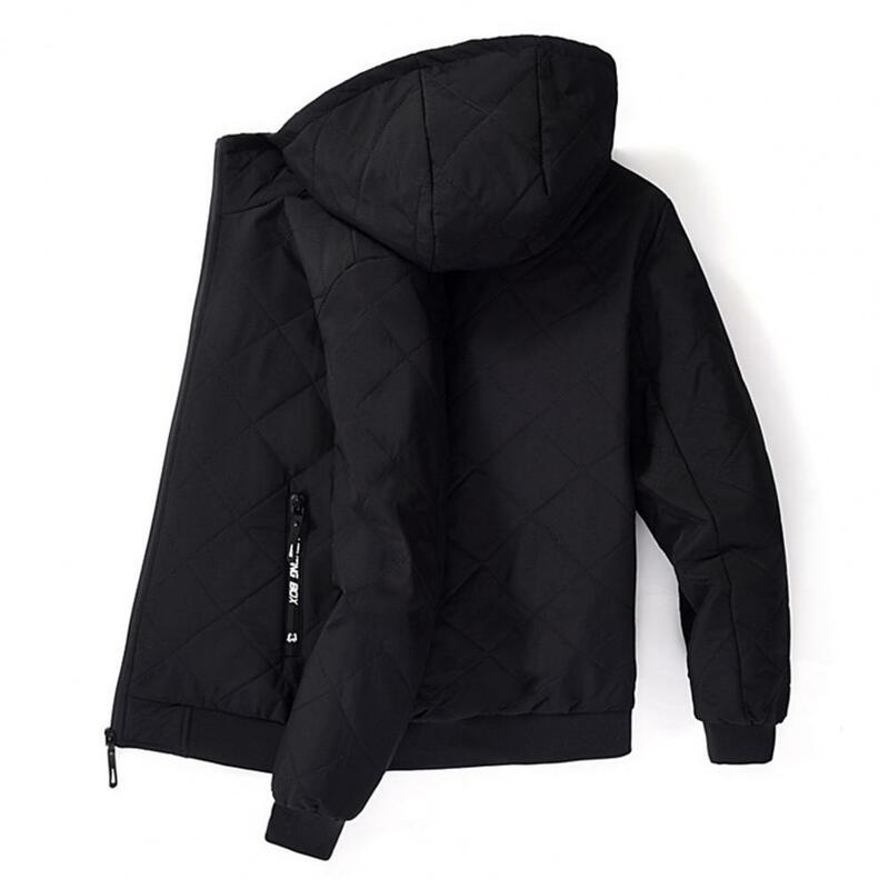 Осенне-зимнее мужское хлопковое пальто, стандартная мягкая теплая зимняя куртка, устойчивое к холоду мужское пуховое пальто на молнии с капюшоном