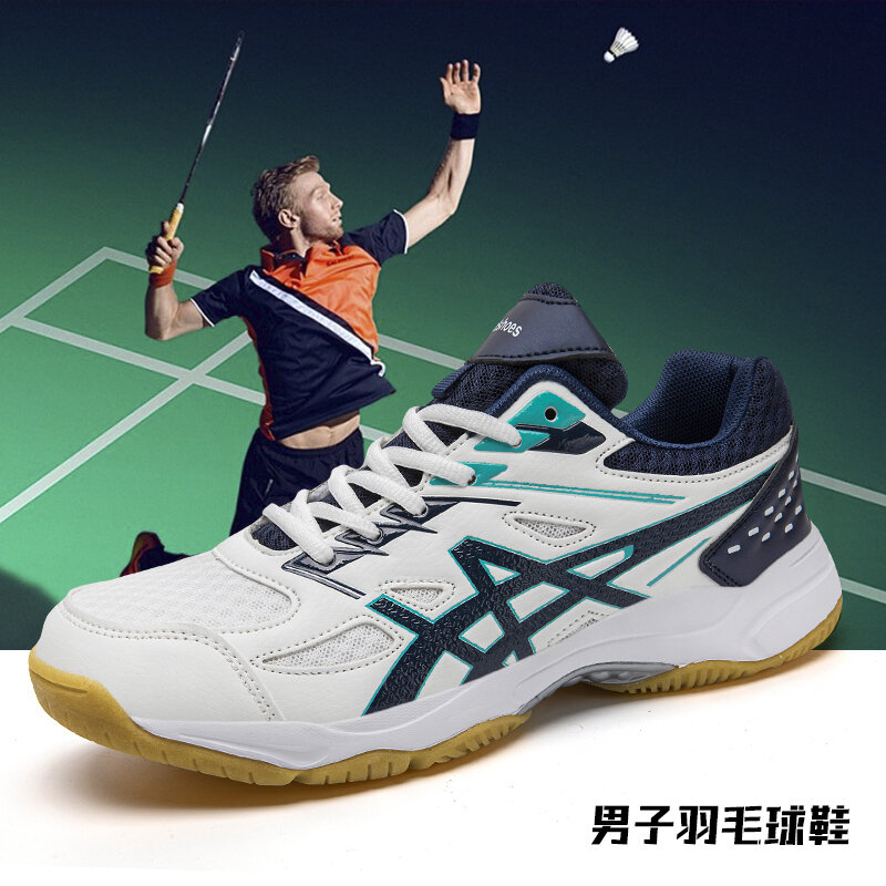 Foreign Trade Export Badminton Shoes Men's Shoes Professional Volleyball Shoes Broken Size Shock Absorbing Table Tennis Training