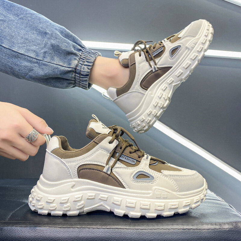 Zapatos informales que combinan con todo para hombre, calzado deportivo de tenis de diseño antideslizante, a la moda, novedad de primavera, 2024