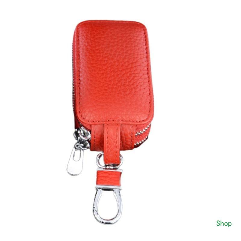 Прямая поставка, прочный чехол для ключей, качественная сумка для ключей с брелоками на молнии для продавцов автомобилей и