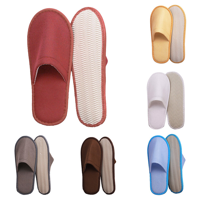 Home Slippers Flip Flop Loafer Guest Slippers Shoes Wedding Shoes Hotel Slippers Non-slip Travel Spa Slippers Disposable Slipper