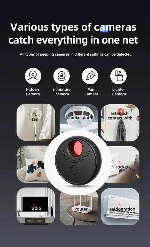 Infrared Anti-Peeping Camera Detector with Infrared Technology and Easy-to-Use Functionality X17