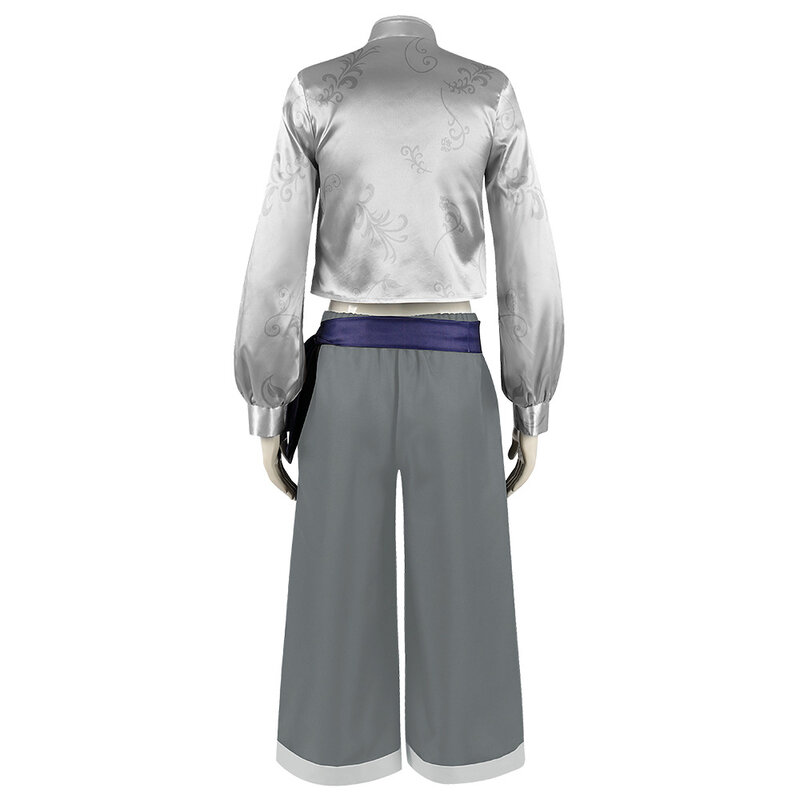 Disfraz de Cosplay de Anime de estilo chino, uniforme de Kung Fu, juego de rol de Halloween, pantalones superiores, peluca, traje completo, azul, cerradura, Nagi, Seishiro
