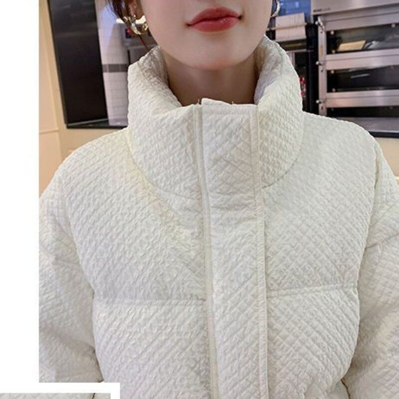 2023 baru jaket bulu angsa wanita mantel musim dingin jaket panjang menengah versi xiaohuangfeng pakaian luar mantel tebal