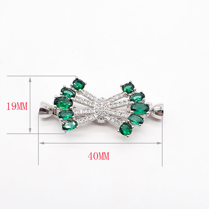 Fermoir connecteur de bijoux FPPJ, vert, bleu, rouge, 1 pièce, accessoire pendentif, vente en gros