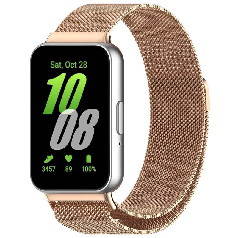 Magnetic Strap For Samsung Galaxy Fit 3 Stainless Steel Milanese Loop Bracelet For Samsung Fit 3 Wristband Correa Accessories