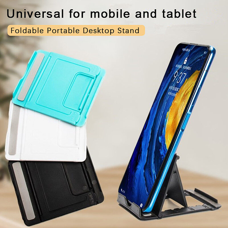 Portátil e Dobrável Suporte Do Telefone Móvel, Multi-Ângulo Ajustável, Tablet Stand, Suporte De Acessórios, Universal, Preguiçoso