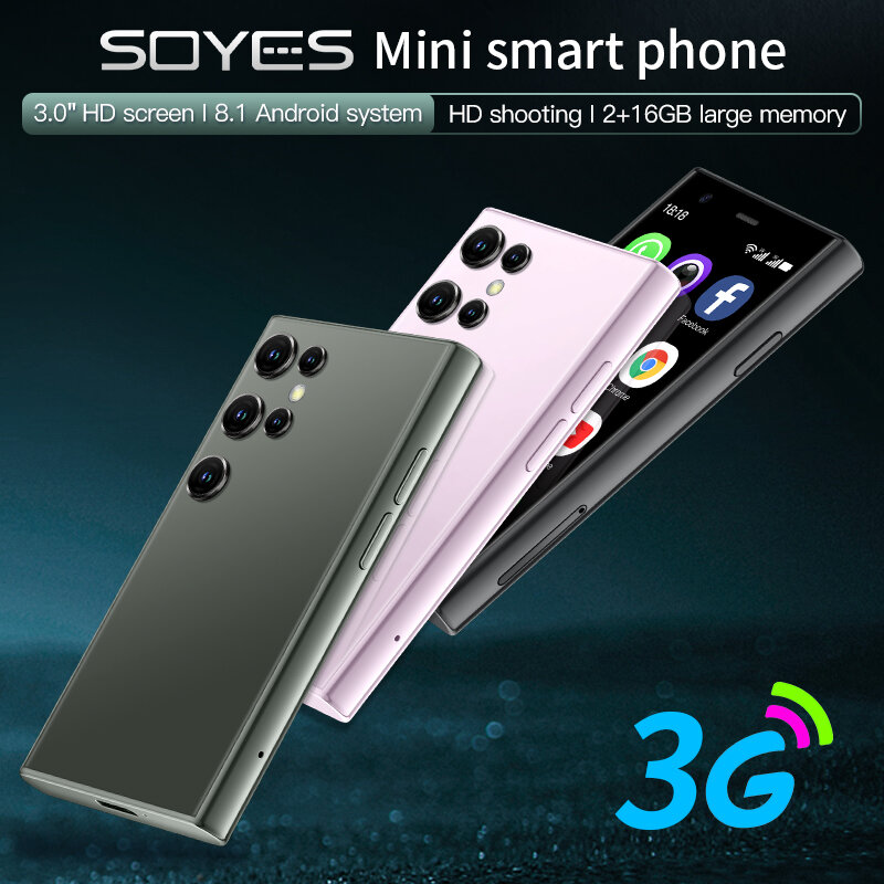 SOYES-teléfono inteligente S23 Pro, Smartphone ultrafino con 2GB de RAM, 16GB de ROM, Android 8,1, SIM Dual, espera, 1000mAh, red 3G, compacto