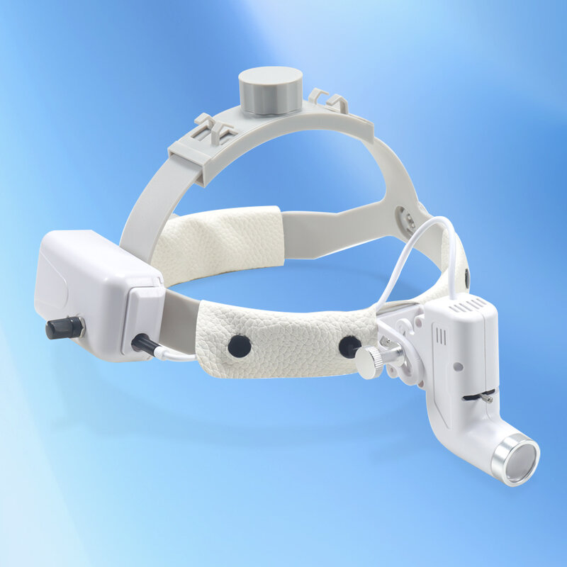 Lampada frontale a LED dentale da 5W per occhialini binoculari luminosità Spot regolabile lampada frontale da laboratorio dentale faro chirurgico