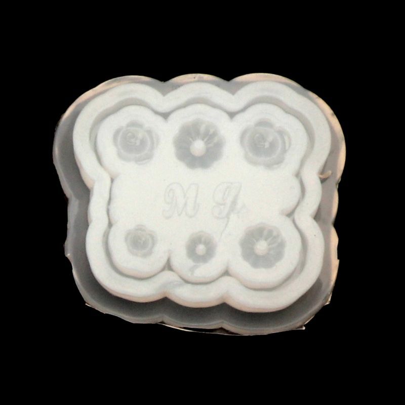 E0BF oso flor estrella Luna amor estrella puntas molde resina fundición silicona molde decoración artística