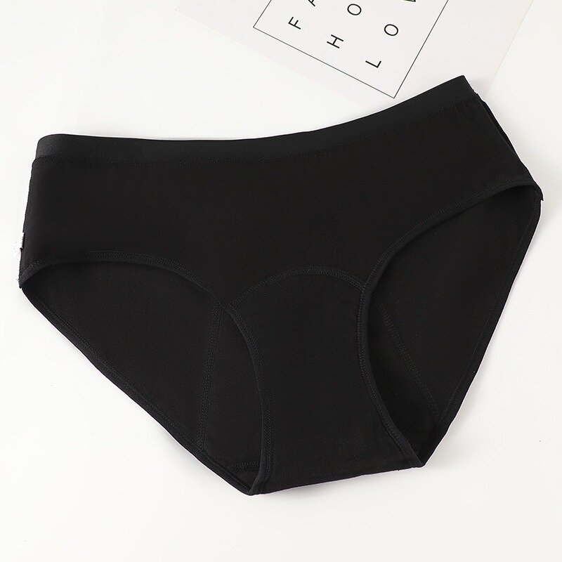 Large Size Four Layer Menstrual Underwear Breathable Front and Back Anti-side Leakage Period Pants
