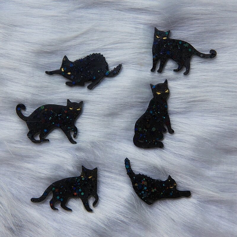 Katze Anhänger Herstellung Form Halloween Tier Epoxidharz Formen Einzigartige Katze Charme Epoxy Gussform DIY Schlüsselanhänger