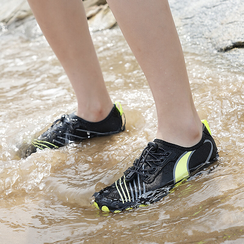 Zapatos descalzos para deportes acuáticos para hombres, zapatillas de buceo transpirables, zapatillas de agua de equipo al aire libre, zapatos de entrenamiento rápido