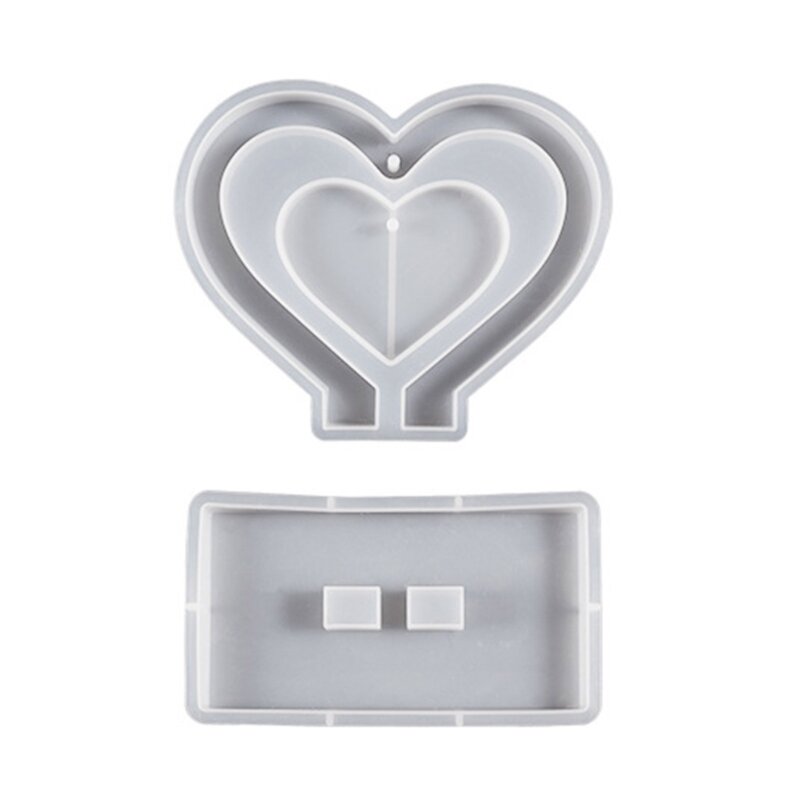 Heart Shape Picture Frame Silicone Mold Photo Frame Resin Molds Valentines Day