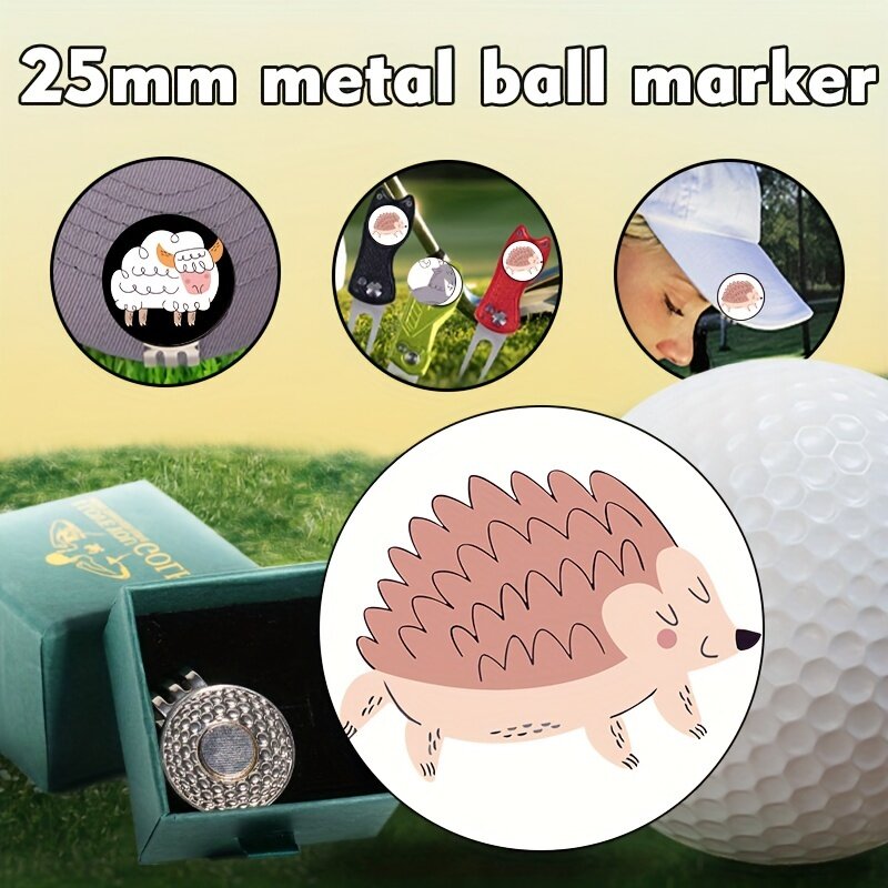 Dostosowany magnetyczny znacznik piłka golfowa, znaczący prezent dla entuzjastów golfa, z klips do czapki golfowej, spersonalizowanym obrazem