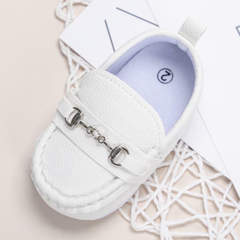 KIDSUN 2021 Sepatu Bayi Baru Anak Perempuan Laki-laki Sepatu Kasual Kulit Katun Anti-selip Sol Lembut Bayi Balita Pertama Berjalan 3-Warna 0-18M