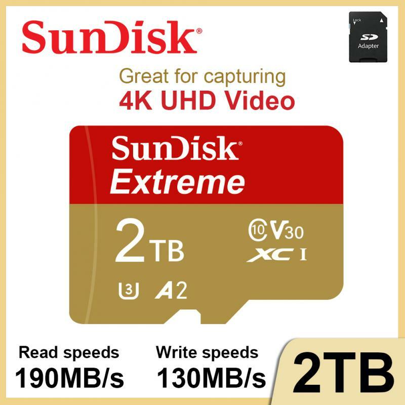 Kartu SD mikro TF kecepatan tinggi, kartu memori SD asli 2TB, TF mikro SD, kartu memori Flash untuk Ponsel/komputer/kamera