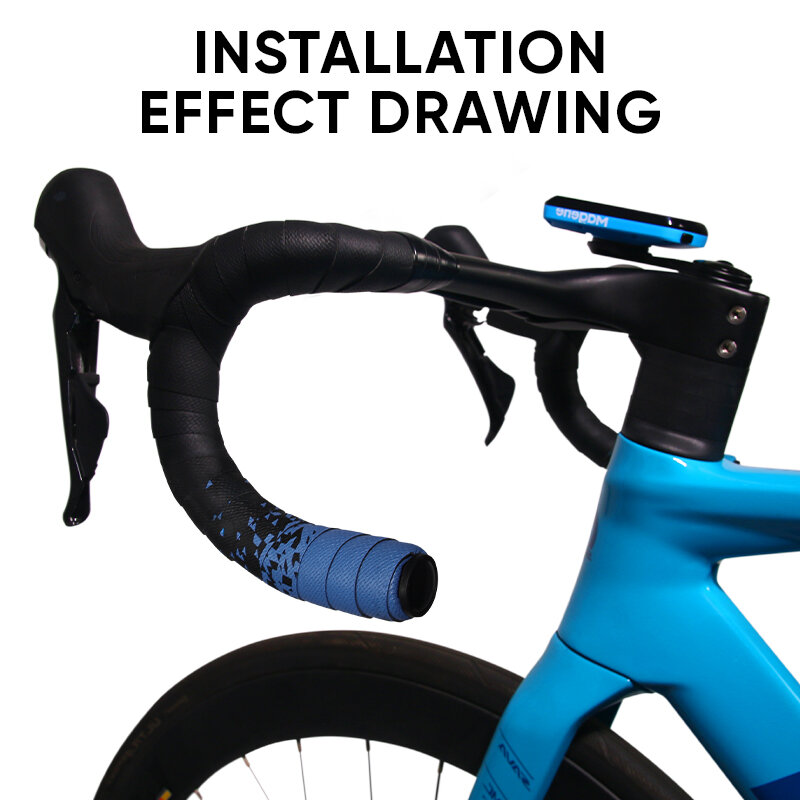 Cinturino per manubrio per bicicletta nastro per manubrio per bici ammortizzante PU + nastro per barra per bici da strada EVA accessori per biciclette antiscivolo