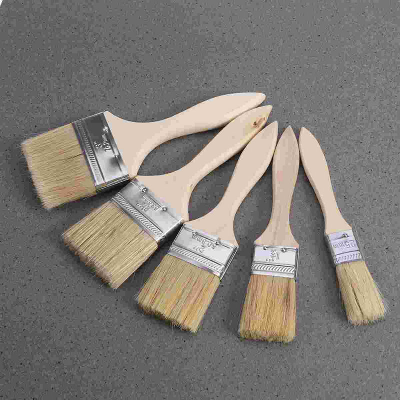 Pennelli con manico in legno pennello per pittura per pareti e mobili pennelli per pittura pennello per pulizia in legno facile da pulire