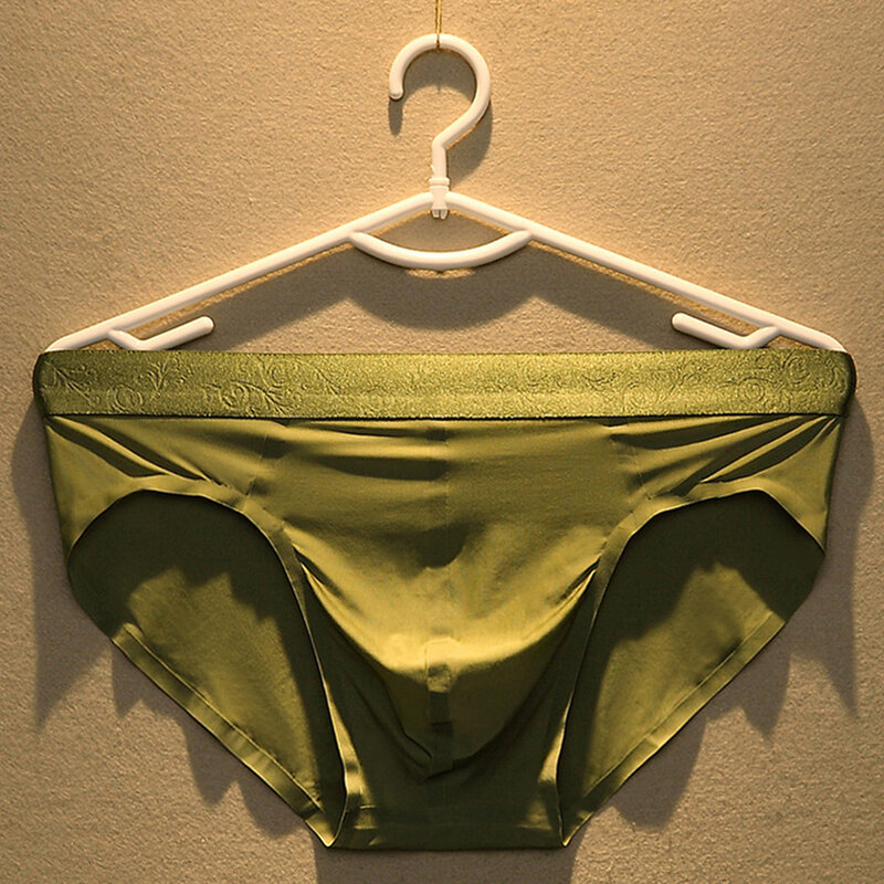 Panties Underpant Underpants Mens Panties Ice Silk Quick Dry and Comfortable Men's Solid Briefs Breathable Panties