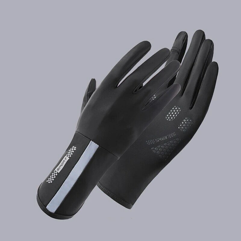 Women Sports Ice Silk Anti-uv Touch Screen Driving Sleeves Sun Protection Gloves Cycling Thin Summer Breathable Cool Comfortable