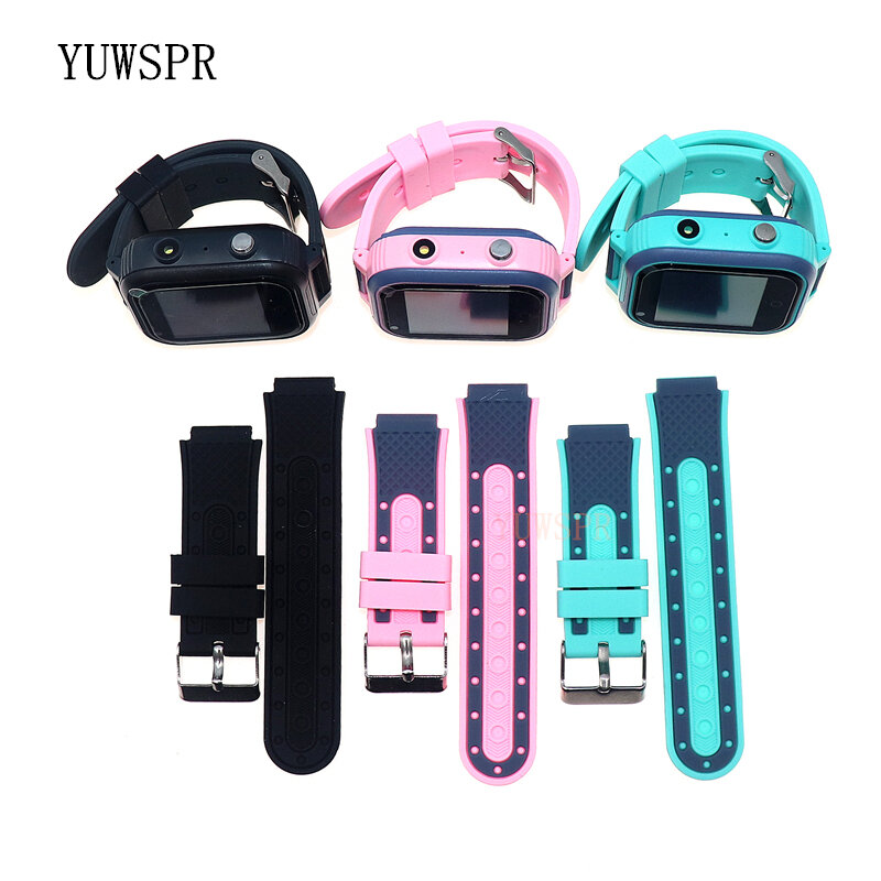 Kids Watch Strap for GPS Smart Watches LT21 Watch Accessories Soft Silicone Band Width 20mm Suitable for Lug Width of 16mm