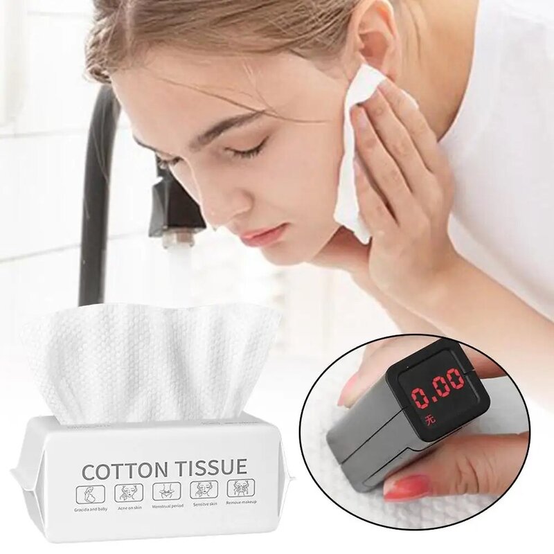50/100PCS asciugamano per il viso usa e getta asciugamano per il viso pulito di asciugamano in cotone per il viso rimuovi il trucco Make Tissue U8P8