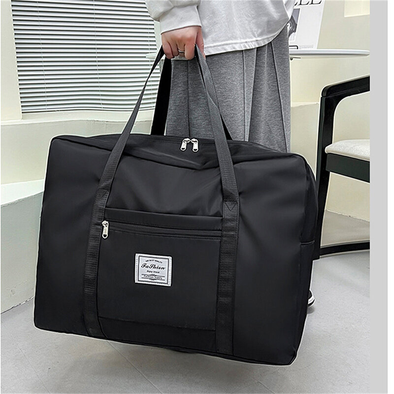 Sacos de Viagem Dobráveis de Grande Capacidade para Homens e Mulheres, Bolsa de Bagagem Impermeável, Travel Duffle Bag, Gym Yoga Storage Shoulder Bag
