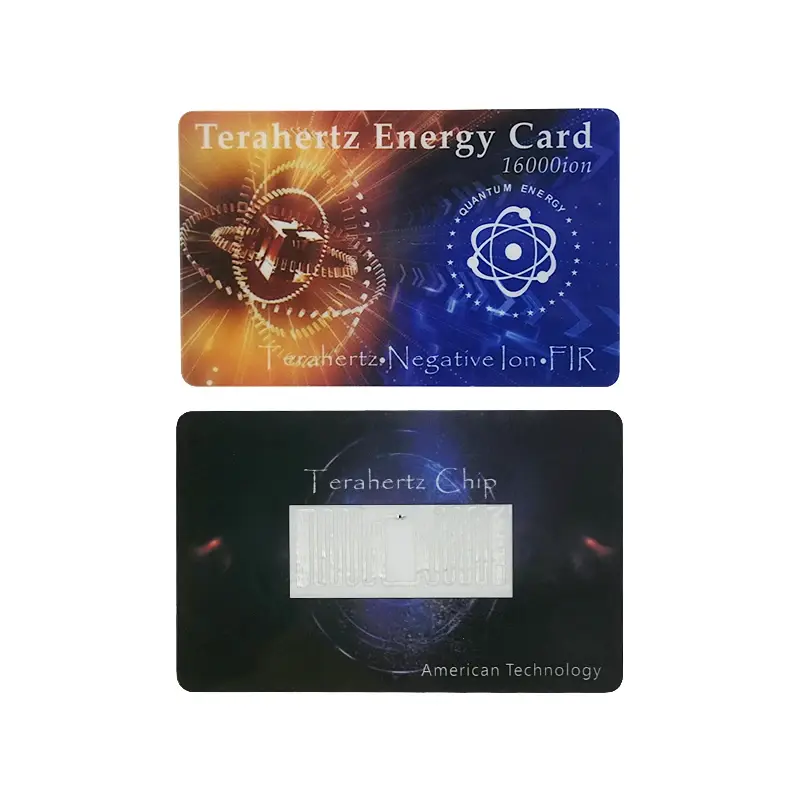 Tarjeta de terahertz de ciencia, tarjeta de elementos de cuidado mineral, personalizada, nueva