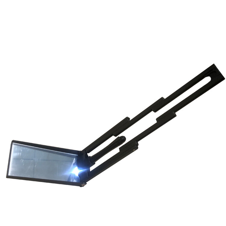 Portátil quadrado Underbody inspeção espelho, pequeno telescópico Folding Optical inspeção espelho, V1