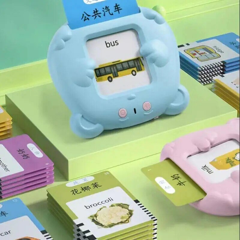 Máquina de aprendizaje temprano con forma de animales, juego interactivo de tarjetas de Color con 112 tarjetas de reconocimiento