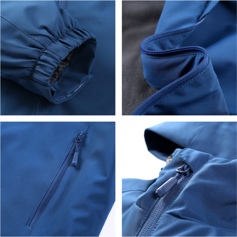 Giacca impermeabile interna in pile invernale da uomo stampa personalizzata ricamo Logo giacca a vento all'aperto escursionismo campeggio cappotto termico 4xl