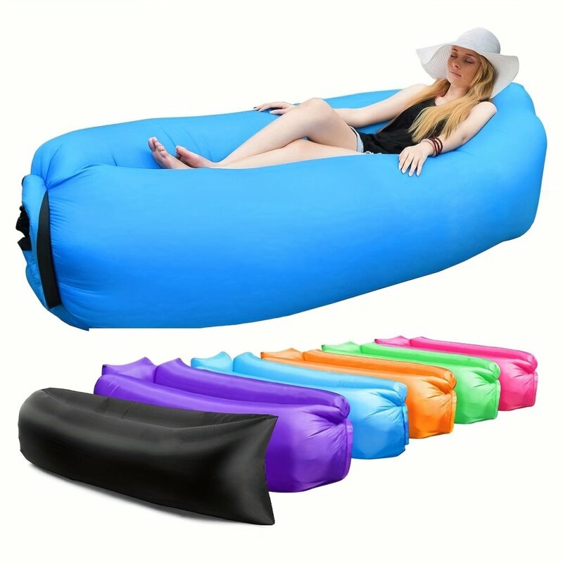 Prodotti per esterni di tendenza divano letto ad aria infaltabile veloce sacco a pelo gonfiabile di buona qualità Air Bag Lazy Bag divano da spiaggia