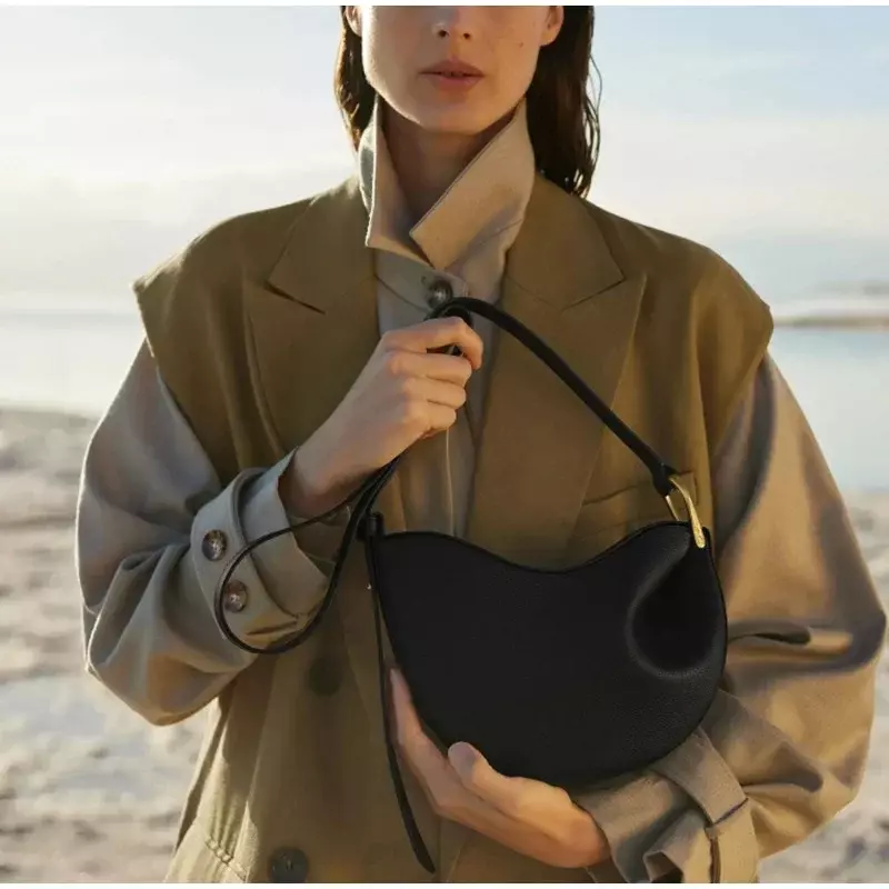 Damen Achsel Ledertasche Outdoor-Shopping tragbare Umhängetasche neue Mode Schwestern Taschen Party braune Handtasche
