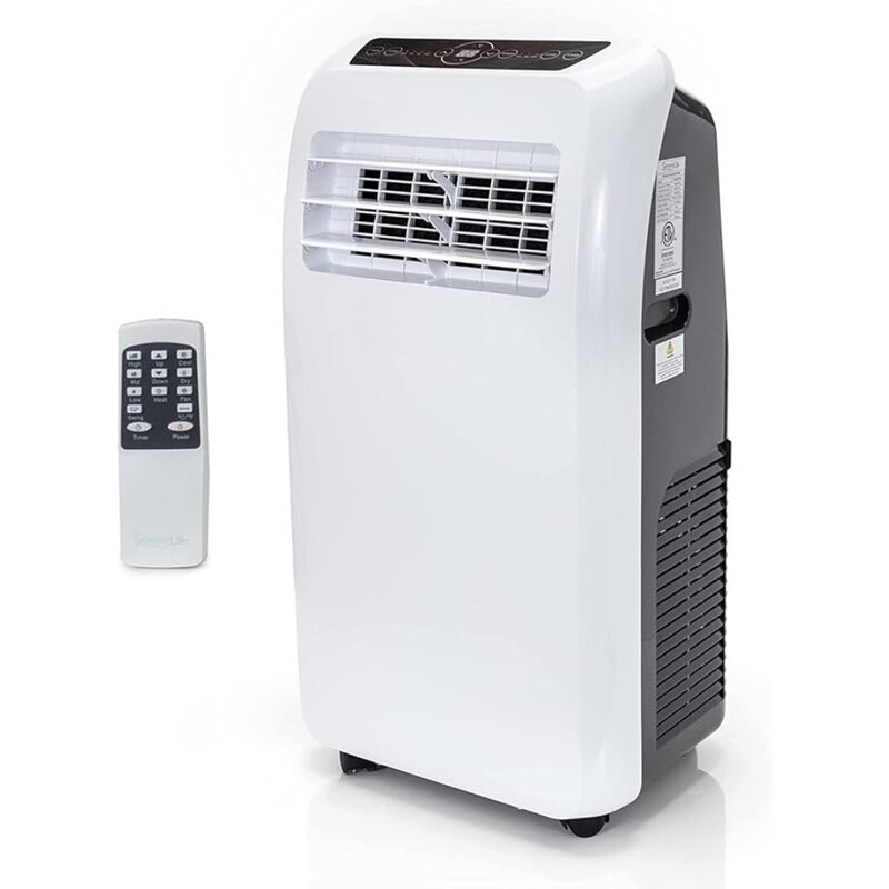 Threein One Portableai Conditioner Met Ingebouwde Ontvochtigingsfunctie, Ventilatormodus Afstandsbediening, Raaminstallatie, Uitlaatkit