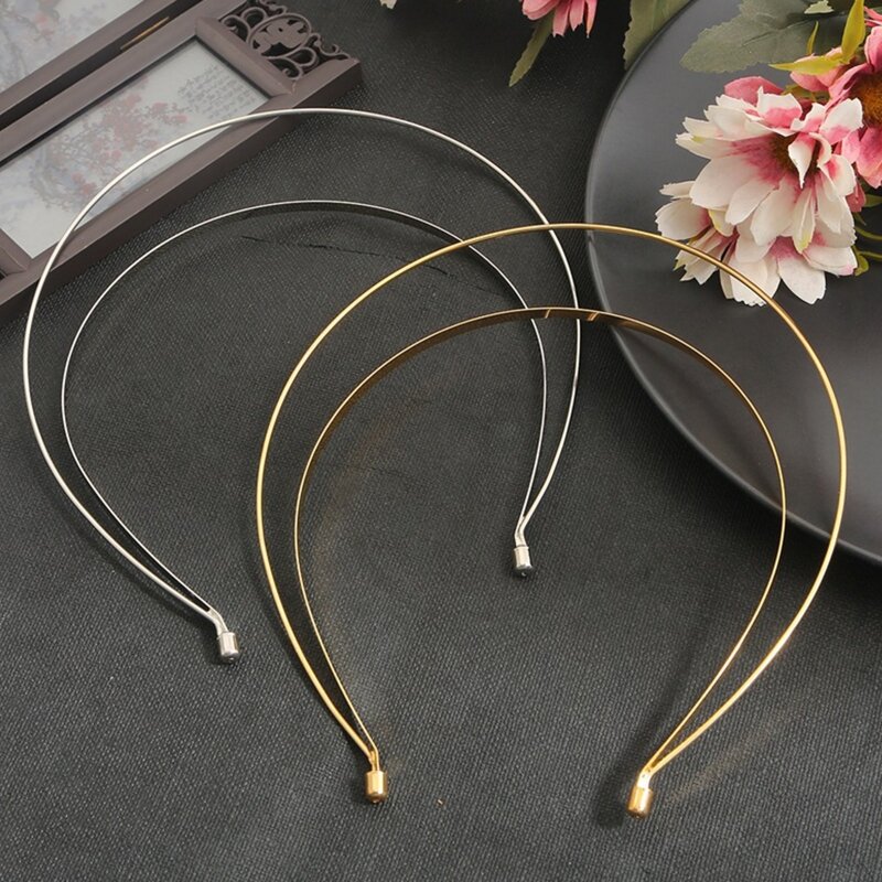652F DIY Materials Double Layered Holy Hair Hoop Cute Washing Face Hair Holder Halloween Party Costume Headwear for Women