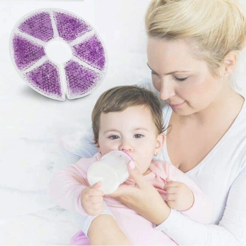 乳房療法パッド ホットコールド母乳育児ジェルパッド 母乳育児の必需品と産後の回復 再利用可能 冷凍可能