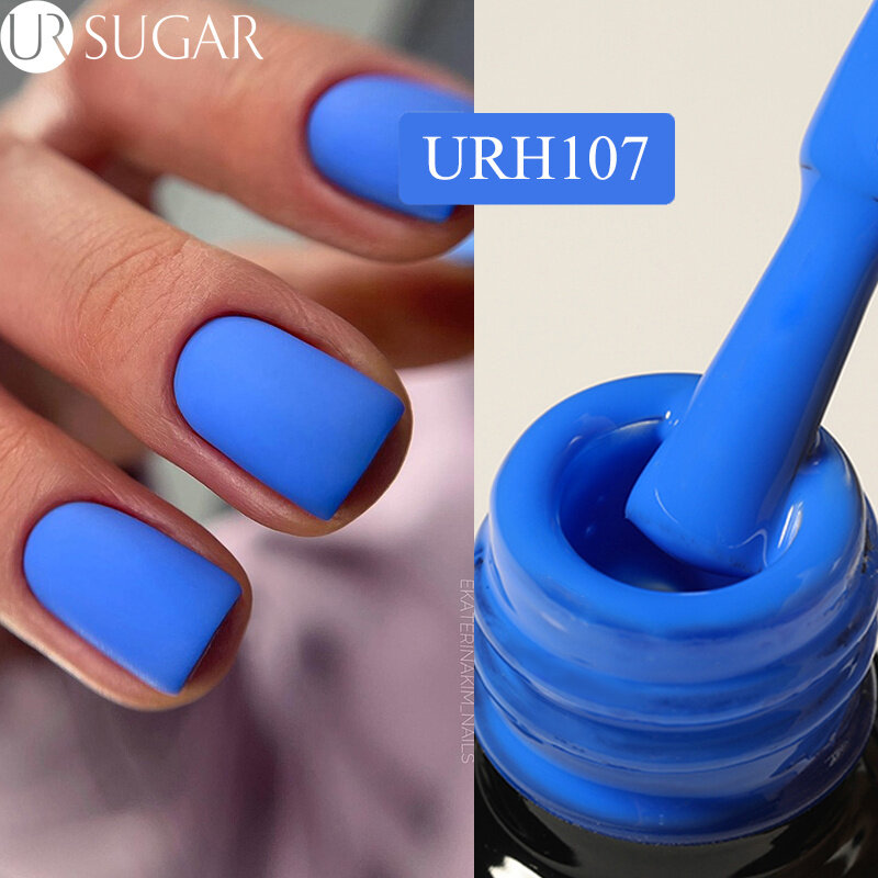 UR SUGAR матовый синий Гель-лак для ногтей, 7 мл, стеклянная бутылка, Осень-зима, глубокий цвет, Полупостоянный, отмачиваемый, УФ светодиодный гель для маникюра