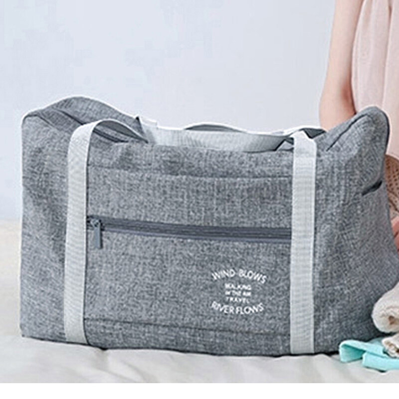 Impermeável Oxford Travel Bags Mulheres Homens Alta Qualidade Duffle Organizer Bagagem Dobrável Armazenamento Embalagem Cubes Weekend Handbags
